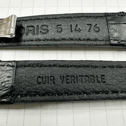 Genuine New ORIS 5 14 76 Leather Strap 14mm with D Buckle #507 - Picture 3 of 5