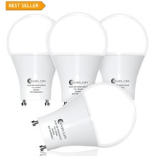 GU24 LED Light Bulb 4-Pack, 60W Equivalent Daylight White 5000K, 800 Lumens