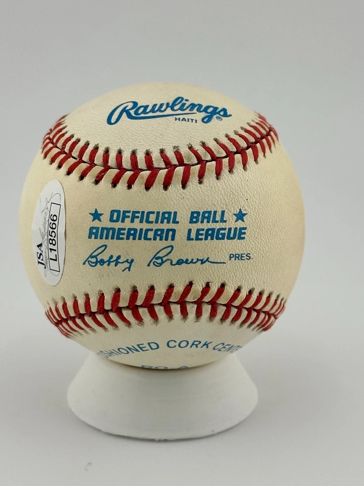 Bob Lemon Signed OAL Baseball (HOF) ⚾ JSA COA – Cleveland Indians Legend - Image 2 of 3
