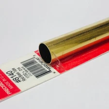 K&S 8140 Round Brass Tube 17/32" x 12"