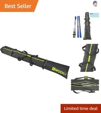 Compatibility Ski Bag for Air Travel Fits Skis Up to 200cm Polyester