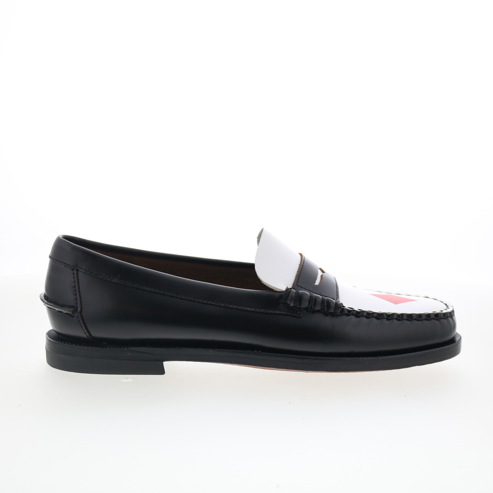 Sebago Classic Dan Gambling Womens Black Loafers - Slip Ons Penny Shoes 28490₽