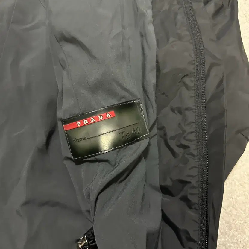 Prada Black Hoodie Coat, Size Free, Vintage thumbnail 4