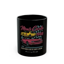 1988 Monte Carlo SS Retro Racing Roots 11oz Black Coffee Mug Muscle Car Gift