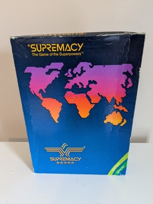 Supremacy Das Spiel der Supermächte Brettspiel 1986 - unbenutzt - Sealed Karten 