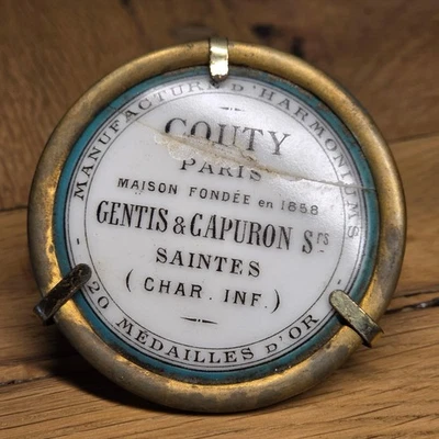 Médaille d’or XIX eme COUTY Paris manufacture d’harmonium & collection musique - Photo 1/3