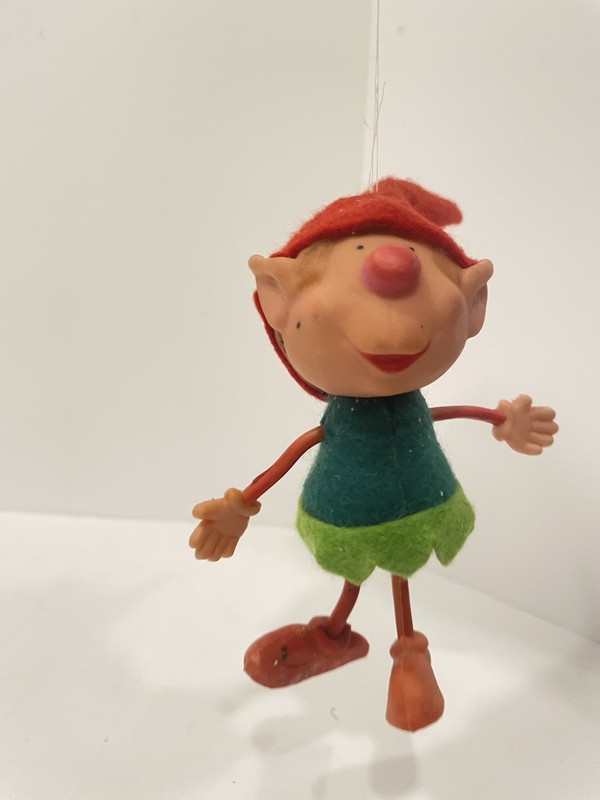 Vintage wire armed and legged elf 5 in Christmas ornament holidays