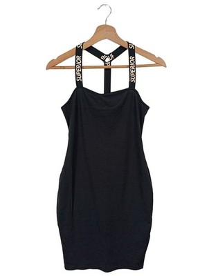 FB SISTER Bleistiftkleid Damen Kleid Gr. DE 36 schwarz-weiß Casual-Look
