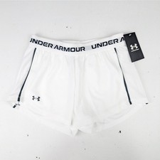Under Armour Girls Small White Tech Play Up Shorts