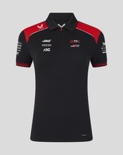 Haas Racing F1 2026 Women's Team Polo Shirt - Black