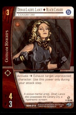 2004 U.D. DC Origins 1st Edition Dinah Laurel Lance - Black Canary #DOR-013