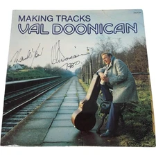 Val Doonican Making Tracks Signed Autographed LP Vinyl Record 1982 Stage Records