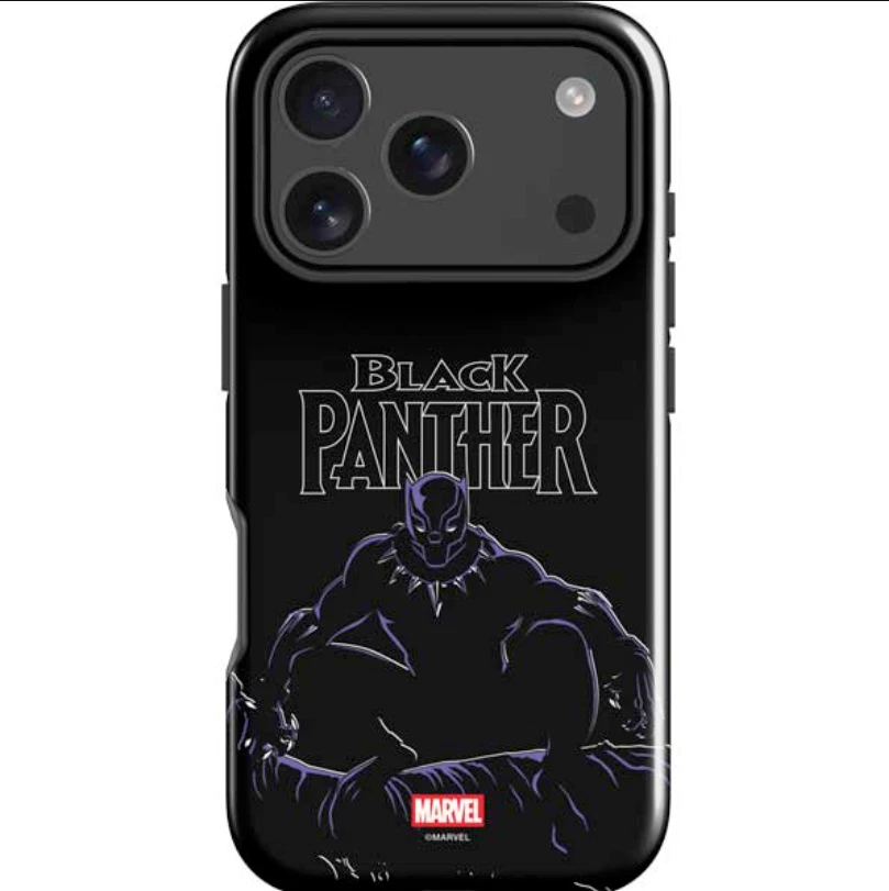 Marvel Black Panther Night Time Watch iPhone Case