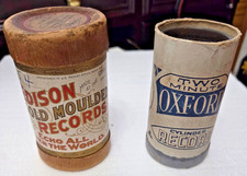 Edison Gold Moulded and Two-Minute Oxford Cylinder Records