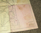Vintage 1932 PENNSYLVANIA HIGHWAY DEPT. Potter County Map on Fabric (24x19 Size) — photo 2