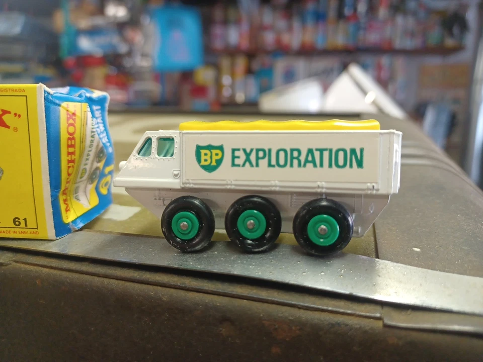 Matchbox Lesney No. 61 Alvis Stalwart “BP Exploration” Labels With Box - Image 2 of 4