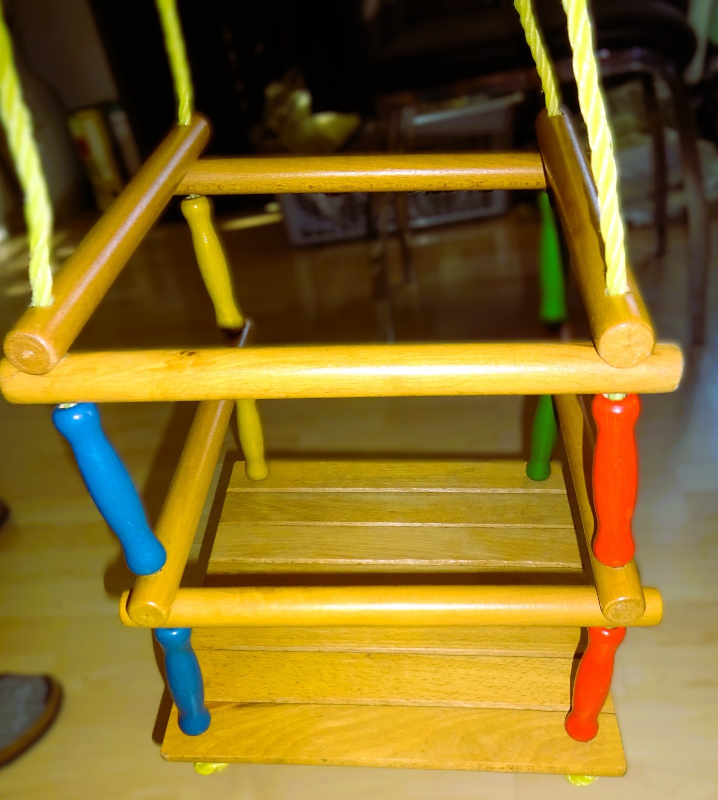 ❤️❤️ Baby HOLZ GITTER KINDERSCHAUKEL GARTEN SCHAUKEL Gartenschaukel Spielzeug ❤️