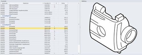 Bremssattel L Audi A3 1.6 Bj 1997 8L 1267335