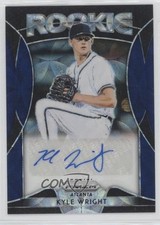 2019 Panini Prizm Rookie Navy Blue Kaleidoscope 18/35 Kyle Wright Auto 16tt