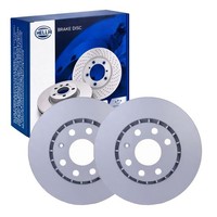 2X Hella Bremsscheiben 256Mm Vorne Passend FüR Opel Astra Corsa Tigra VEC