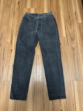 Vintage Women’s 90s Levi’s 501 Black Jeans Made in USA Button Fly Denim 11 Short