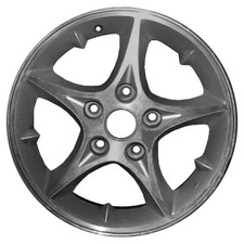 15x6 5 Spoke Refurbished Aluminum Wheel Painted Sparkle Silver 560-99301