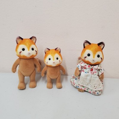Sylvanian Families Calico Critters Red Panda figures RARE