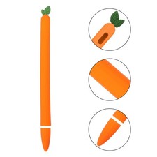 Stylus Pen Cover Carrot Silicone Protective Cover Compatible for Apple Pencil 2