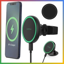 Magnetic Wireless Car Charger Mount Compatible with Magsafe iPhone 15/ iPhone 14