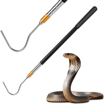 #ad #ad 61 inch Snake Hook Professional Reptile Catcher Handling Tool Stainless Steel $12.24
