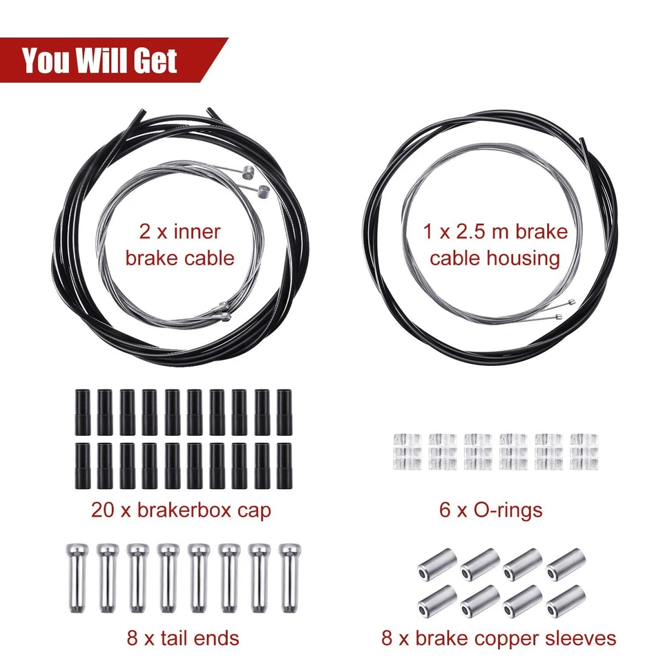 Boao Universal Bicycle Transmission Line Bicycle Shift Derailleur Cable and B... - Image 3 of 4