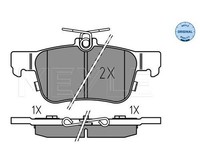 Bremsbelagsatz, Scheibenbremse Meyle 0252223116 FüR Ford