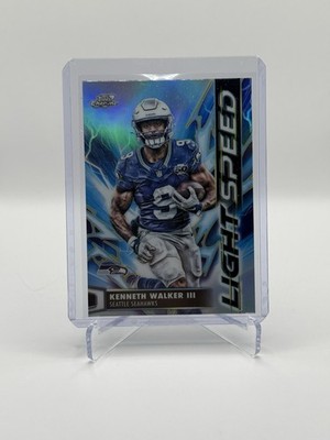 2025 Topps Chrome Cosmic Light Speed Kenneth Walker III #LS-21 Seahawks