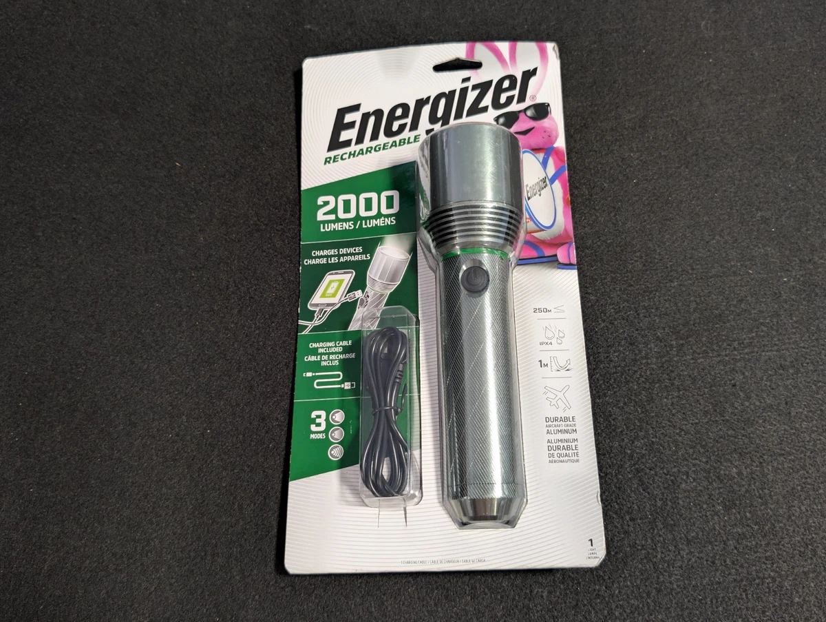 ENERGIZER FLASHLIGHT TAC-R 700 RECHARGEABLE LP1991 BATTERY INCLUDED 700 LM NEW e
