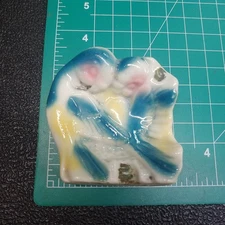 Vintage Colorful Ceramic Perched Love Birds Ashtray Made in Japan