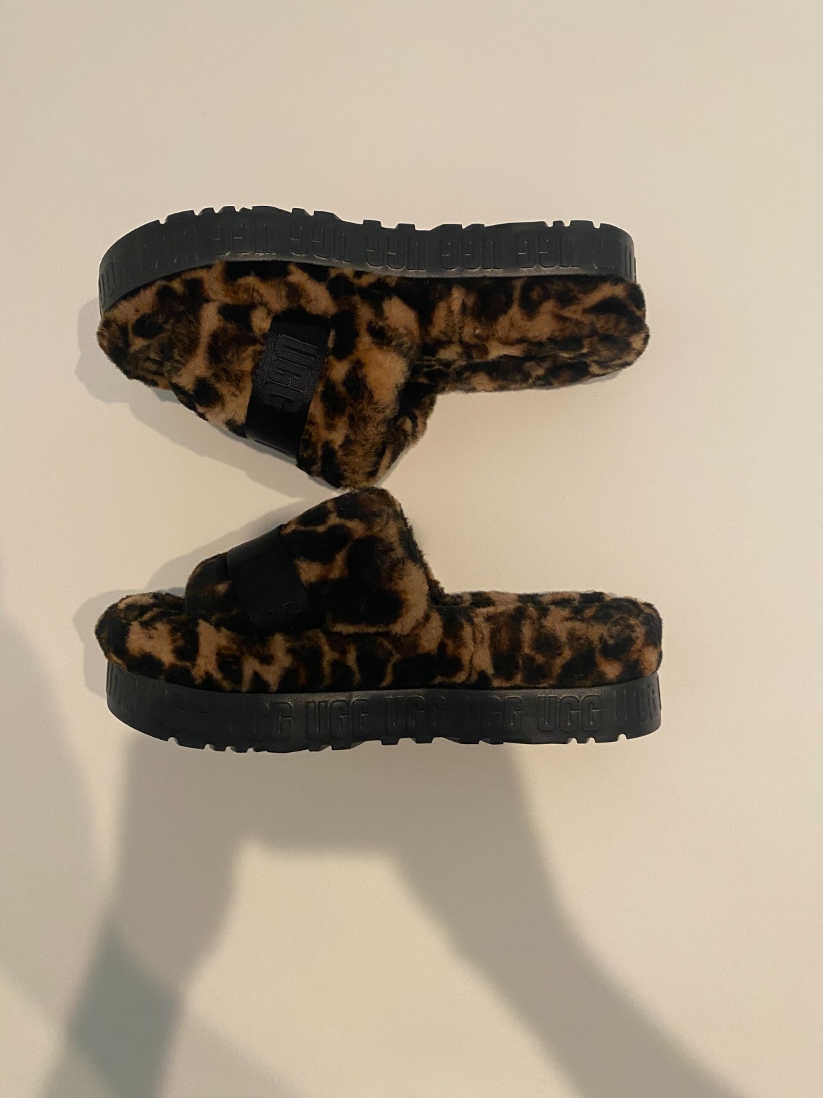 UGG Womens Fluffita Panther Print Slide Slipper - 1122556 image 5