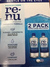 Renu Contact Lens Solution Formula Cleaner for Eye Contacts 12 Oz (Pack of 2)