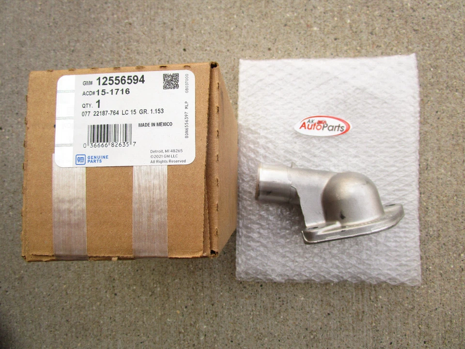 96-00 CHEVY GMC K1500 K2500 5.0L 5.7L MOTOR REFRIGERANTE TERMOSTATO SALIDA DE AGUA NUEVO Foto 4 de 4