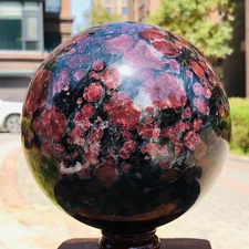 10.38LB Natural Beautiful Fireworks ball Quartz Crystal Sphere Healing 1068