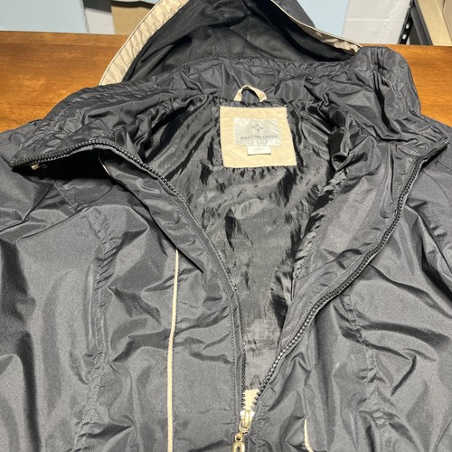 Giacca Weather Tamer donna taglia 1X full zip cappuccio rimovibile nero e marrone - Foto 4 di 13