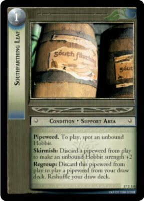 LOTR TCG Rise of Saruman SOUTHFARTHING LEAF 17U110 LP/NM a Top Shelf Card