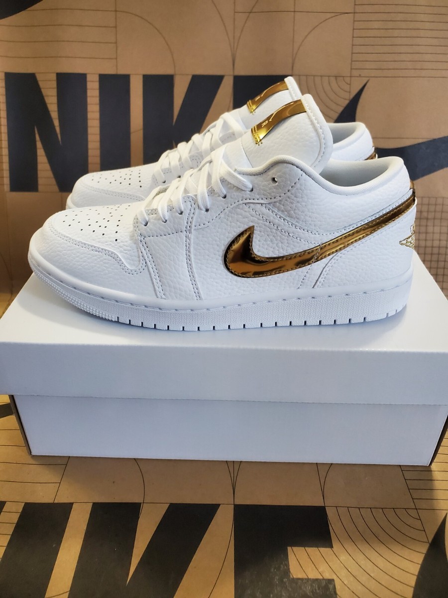 Nike Air Jordan 1 Low SE 'White Metallic Gold' CZ4776-100
