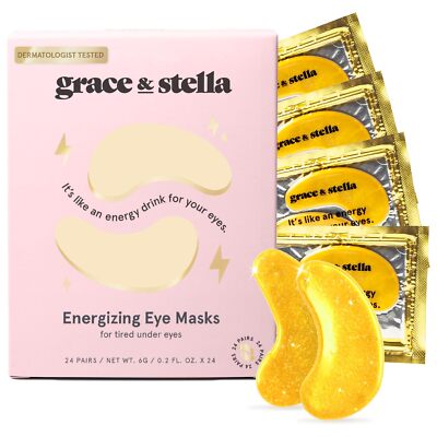 Gold Under Eye Treatment Mask for Dark Circles and Puffiness Relief 30 Patches