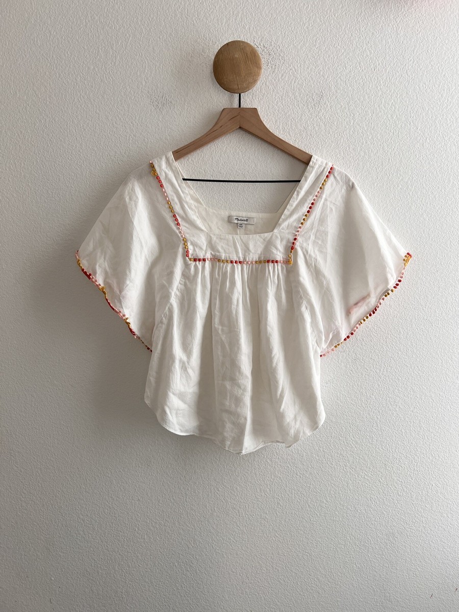 madewell pom pom butterfly top