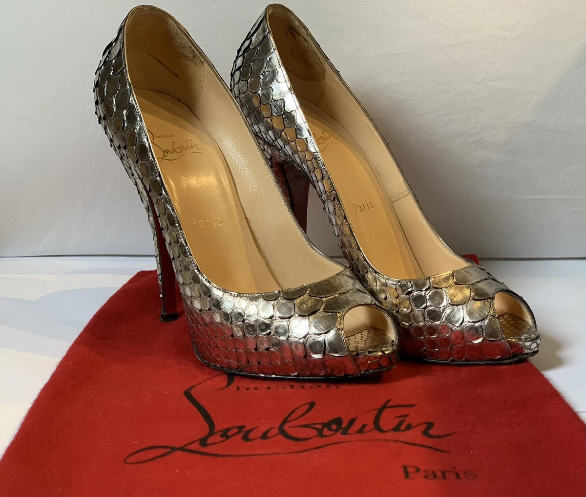 Snakeskin heels shop size 11