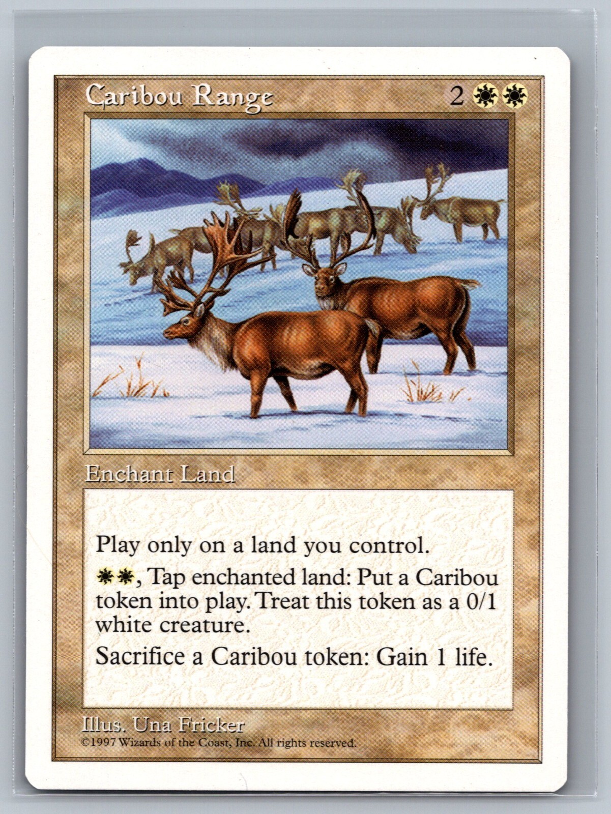 Magic The Gathering 5th Edition Caribou Range MTG TCG CCG Fifth