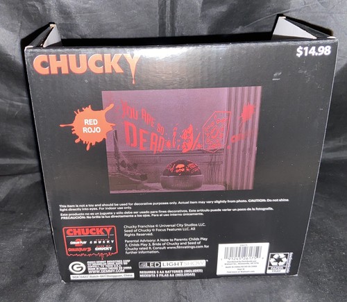 CHUCKY CHILDS PLAY Tabletop Projector Shadow Lights Halloween New - Picture 6 of 8