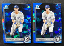 (2) 2022 Bowman Draft Sapphire TREY SWEENEY Chrome Prospect YANKEES #BDC-156 A25