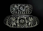 Vintage Anchor Hocking Quarter Pound Covered Butter Prescut pressed glass Dish