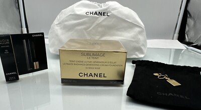 Chanel Sublimage LE TEINT BEIGE ROSÉ 30g + Anhänger,Stoffbeutel,Mascra Probe